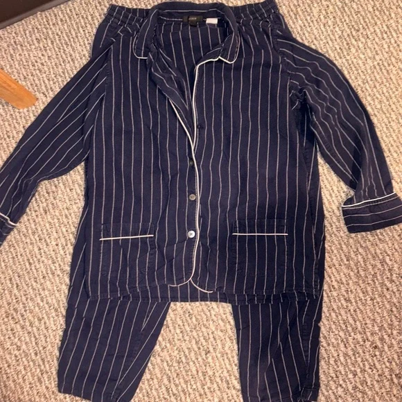 J. Crew Navy and White Striped Lounge Set - Picture 4 of 5